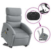 Stella Homewares Stand up Massage Recliner Chair Light Grey Fabric