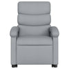 Stella Homewares Stand up Massage Recliner Chair Light Grey Fabric