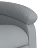 Stella Homewares Stand up Massage Recliner Chair Light Grey Fabric