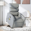 Stella Homewares Stand up Massage Recliner Chair Light Grey Fabric