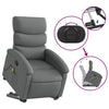 Stella Homewares Stand up Massage Recliner Chair Dark Grey Fabric