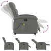 Stella Homewares Stand up Massage Recliner Chair Dark Grey Fabric