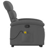 Stella Homewares Stand up Massage Recliner Chair Dark Grey Fabric
