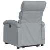 Stella Homewares Electric Stand up Massage Recliner Chair Light Grey Fabric
