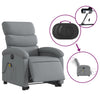 Stella Homewares Electric Stand up Massage Recliner Chair Light Grey Fabric