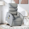 Stella Homewares Electric Stand up Massage Recliner Chair Light Grey Fabric