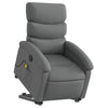 Stella Homewares Electric Stand up Massage Recliner Chair Dark Grey Fabric