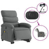 Stella Homewares Electric Stand up Massage Recliner Chair Dark Grey Fabric