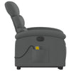 Stella Homewares Electric Stand up Massage Recliner Chair Dark Grey Fabric