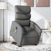 Stella Homewares Electric Stand up Massage Recliner Chair Dark Grey Fabric