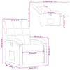 Stella Homewares Recliner Chair Dark Grey Fabric