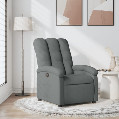 Stella Homewares Recliner Chair Dark Grey Fabric