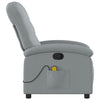 Stella Homewares Massage Recliner Chair Light Grey Fabric