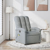 Stella Homewares Massage Recliner Chair Light Grey Fabric