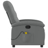 Stella Homewares Massage Recliner Chair Dark Grey Fabric