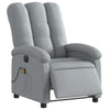 Stella Homewares Electric Massage Recliner Chair Light Grey Fabric