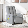 Stella Homewares Electric Massage Recliner Chair Light Grey Fabric