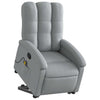 Stella Homewares Stand up Massage Recliner Chair Light Grey Fabric