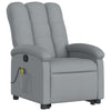 Stella Homewares Stand up Massage Recliner Chair Light Grey Fabric