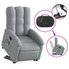 Stella Homewares Stand up Massage Recliner Chair Light Grey Fabric