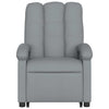 Stella Homewares Stand up Massage Recliner Chair Light Grey Fabric