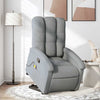 Stella Homewares Stand up Massage Recliner Chair Light Grey Fabric