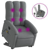 Stella Homewares Stand up Massage Recliner Chair Dark Grey Fabric