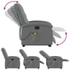 Stella Homewares Stand up Massage Recliner Chair Dark Grey Fabric