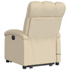 Stella Homewares Stand up Massage Recliner Chair Cream Fabric