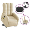 Stella Homewares Stand up Massage Recliner Chair Cream Fabric