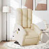 Stella Homewares Stand up Massage Recliner Chair Cream Fabric