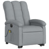 Stella Homewares Electric Stand up Massage Recliner Chair Light Grey Fabric
