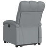 Stella Homewares Electric Stand up Massage Recliner Chair Light Grey Fabric