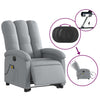Stella Homewares Electric Stand up Massage Recliner Chair Light Grey Fabric