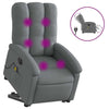 Stella Homewares Electric Stand up Massage Recliner Chair Dark Grey Fabric