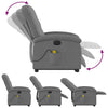 Stella Homewares Electric Stand up Massage Recliner Chair Dark Grey Fabric