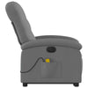 Stella Homewares Electric Stand up Massage Recliner Chair Dark Grey Fabric