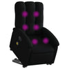 Stella Homewares Electric Stand up Massage Recliner Chair Black Fabric