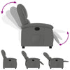 Stella Homewares Recliner Chair Dark Grey Fabric