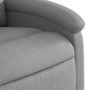 Stella Homewares Massage Recliner Chair Light Grey Fabric