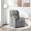 Stella Homewares Massage Recliner Chair Light Grey Fabric