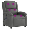 Stella Homewares Massage Recliner Chair Dark Grey Fabric