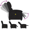 Stella Homewares Massage Recliner Chair Black Fabric