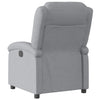 Stella Homewares Electric Recliner Chair Light Grey Fabric