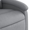 Stella Homewares Electric Recliner Chair Light Grey Fabric