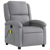 Stella Homewares Electric Massage Recliner Chair Light Grey Fabric