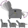 Stella Homewares Electric Massage Recliner Chair Light Grey Fabric
