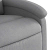 Stella Homewares Electric Massage Recliner Chair Light Grey Fabric