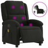 Stella Homewares Electric Massage Recliner Chair Black Fabric