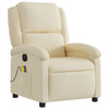 Stella Homewares Electric Massage Recliner Chair Cream Fabric